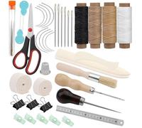 YDYAENIO Kit Reliure Livre Ensemble de 41 outils reliure, 3 plioirs à papier, outil pliage, kit d'outils démarrage for