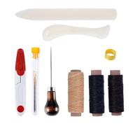 YDYAENIO Kit Reliure Livre Kit de reliure avec outils démarrage, aiguilles à gros chas, plioir os, rainurage du papier, fil ciré, poinçon for livres faire soi-même(ZF-HG-0033)