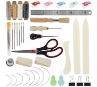 YDYAENIO Kit Reliure Livre Outils de reliure à la main, kits fournitures, livres, outil pliage papier, bricolage, artisanat du cuir, couture, accessoires