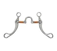 YDYAENIO Mors et Filets Mors de Cheval en Acier Inoxydable, Mors à Filet en cuivre, Embout correcteur Doux en Acier Inoxydable
