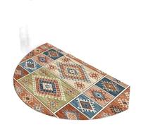 YDYAENIO paillasson Demi Lune Tapis Demi-Rond Mandala for entrée, Style bohémien, antidérapant, Facile à Nettoyer, Tapis de Sol décoratif for la Maison(Color6,40X60CM(1.3X2FT)