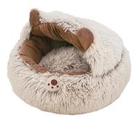 YDYAENIO Panier for Animaux de Compagnie, Super Doux, Lavable, en Peluche, for Un Sommeil Profond, idéal for Les Chats et Les Chihuahuas.(Brown,40cm)