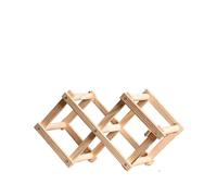 YDYAENIO Porte-Bouteilles en Bois Pliable for 3, 5, 6 ou 10 Bouteilles de vin, Meuble Rangement for Cuisine, Garde-Manger, Bar(Wood 3 grids)