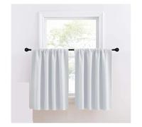 YDYAENIO Rideau Court uni, 1 pièce, Petit Rideau for Cuisine, Salle de Bain, Rideaux occultants for la décoration de la Maison(Color 1,W40 X H60CM 1PC)