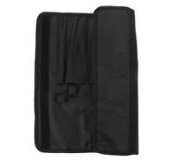 YDYAENIO Sac à Rouleau de Couverts Étui de Rangement for Couteaux imperméable en Tissu Oxford Noir avec Compartiments internes, étui Enroulable, Porte-Couverts, Sac Voyage