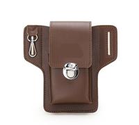 YDYAENIO Sac de Jambe Moto Sac à bandoulière en Cuir PU for Hommes, Design décontracté, Classique, café, Mode Voyage, Banane, Ceinture, Sac de Jambe, Sac de Hanche(Color4)