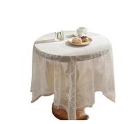 YDYAENIO Volants de en Coton à Volants Garniture Nappe en Dentelle ajourée, décoration de Bureau, Tissu Fond Prise Vue, Table à Manger, café, Anti-poussière(Lace,140x220cm)