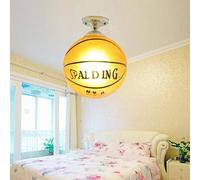 YDZB Créativité Basketball Football Plafonnier LED E27 Plafonnier Décoration de chambre d'enfants Lampes suspendues Convient pour Chambre Salon Salle à manger Magasin de sport (Basketball)