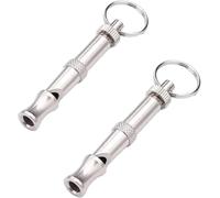 ydzqdxzz Lot de 2 sifflets à ultrasons réglables pour chien, sifflet portable pour animal domestique, sifflet supersonique pour le dressage, le dressage et le comportement, sifflets pour chien