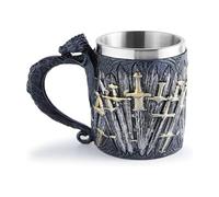 YDZYFFS 300ML Tasse A Cafe - 3D Verre A Eau - Mug, Chopes À Bière En Acier Inoxydable, Cadeaux Vikings Pour Hommes, Tasses À Café Originales, Verres À Eau Pour Mari, Tasses À Thé