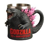 YDZYFFS 300ML Verre A Eau - Tasse A Cafe - Mug, Mug Monstre Dinosaure 3D, Chopes À Bière En Résine Et Acier Inoxydable, Tasse À Café Légendes De Monstres, Sculpture Décoration De Bureau Amusant(E)