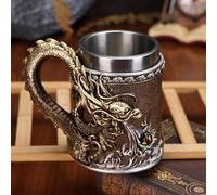 YDZYFFS 3D Mug - Tasse A Cafe - Verre A Eau, Chope À Bière 3D Monstre, Chopes À Bière En Résine Et Acier Inoxydable Pour La Maison, Mugs À Café Au Design Créatif Pour Les Fêtes Et Les Bars(#1)