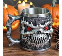 YDZYFFS 3D Tasse A Cafe - Verre A Eau - Mug, Chope À Bière 3D En Acier Inoxydable, Chope À Café Avec Anse, Chope À Whisky En Résine, Cadeau Unique Pour Homme