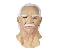 YDZYFFS Masque Halloween - Masques D'Halloween Réaliste Pour Adultes, Masque De Vieil Homme En Latex, Masques De Grand-père Anti-rides(#2)