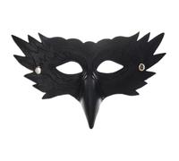 YDZYFFS Taille Unique Masque Halloween - Demi-masque D'Halloween En PU, Masque D'aigle Texturé Exquis, Costume D'oiseau Réaliste, Pour Le Jour Du Mardi Gras, Mascarade, Cosplay, Fête