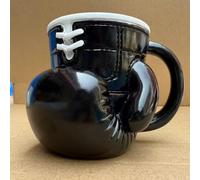 YDZYFFS Tasse A Cafe - Verre A Eau - Mug, Mug Gant De Boxe 3D, Tasse À Café Fantaisie Unique De 35 Cl, Chope À Bière Au Design Cool, Mugs À Thème Sportif, Mugs Gant De Boxe Fait Main(Black)