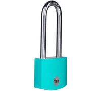 Ye3b/38/156/1/Te 38mm Standard Aluminum Security Padlock With Long Shackle-Teal-Hardened Steel Long Shackle-3 Keys
