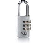 Yale Cadenas YE3CB/20/121/1/GO – Aluminium 20 mm, anse acier, laiton, code 3 chiffres
