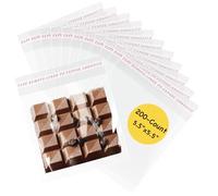 Yeaban Lot de 200 sachets en cellophane transparents auto-scellants 14 x 14 cm