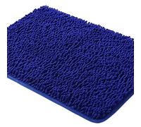 Yeaban Tapis de salle de bain en chenille épaisse, absorbant et lavable, antidérapant, en peluche et doux, pour sol de salle de bain, douche, lavabo, 81,3 x 50,8 cm, bleu roi