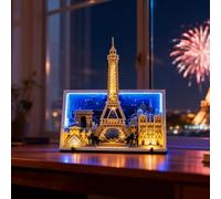 YEABRICKS Éclairage LED pour Lego - 21064 Lego Architecture Paris - Modèle de construction de la Ville de l'Amour (le set de construction n'est pas inclus)