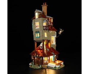 YEABRICKS Lampe LED pour 76437 Harry Potter Le Terrier - Édition Collector - Modèle de blocs de construction (kit de construction non inclus)