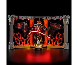 YEABRICKS Lampe LED pour Lego-10367 Icons Le Seigneur des Anneaux : Balrog Book Nook Modèle de blocs de construction (ensemble Lego non inclus)