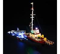 YEABRICKS Lampe LED pour modèle 21350 Ideas Jaws Building Blocks (kit de construction non inclus)