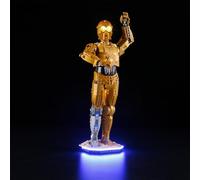 YEABRICKS Lampe LED pour modèle 75398 Star Wars C-3PO (kit de construction non inclus)