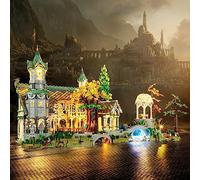 YEABRICKS LED Lumière pour Lego-10316 Lord of The Rings Le Seigneur des Anneaux : FONDCOMBE Modèle de Blocs de Construction (Ensemble Lego Non Inclus)