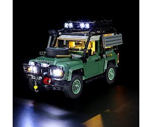 YEABRICKS LED Lumière pour Lego-10317 Icons Land Rover Classic Defender 90 Modèle de Blocs de Construction (Ensemble Lego Non Inclus)
