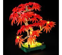 YEABRICKS LED Lumière pour Lego-10348 Botanical Bonsaï d’érable Rouge du Japon Modèle de Blocs de Construction (Ensemble Lego Non Inclus)