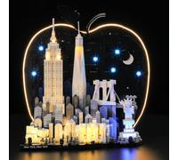 YEABRICKS LED Lumière pour Lego-21066 Architecture New York, la Grosse Pomme Modèle de Blocs de Construction (Ensemble Lego Non Inclus)