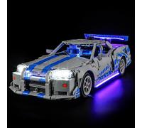 YEABRICKS LED Lumière pour Lego-42210 Technic Voiture Nissan Skyline GT-R (R34) 2 Fast 2 Furious Modèle de Blocs de Construction (Ensemble Lego Non Inclus)
