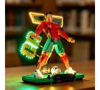 YEABRICKS LED Lumière pour Lego-43016 Editions Cristiano Ronaldo - Légende du Foot Modèle de Blocs de Construction (Ensemble Lego Non Inclus)