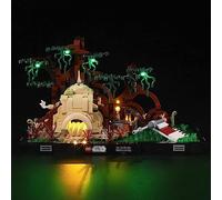 YEABRICKS LED Lumière pour Lego-75330 Star Wars Dagobah Jedi Training Diorama Modèle de Blocs de Construction (Ensemble Lego Non Inclus)