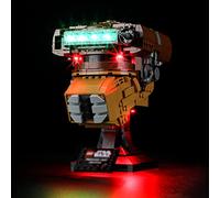 YEABRICKS LED Lumière pour Lego-75351 Star Wars Le Casque de la Princesse Leia (Boushh) Modèle de Blocs de Construction (Ensemble Lego Non Inclus)