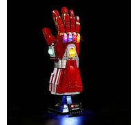 YEABRICKS LED Lumière pour Lego-76223 Marvel Nano Gauntlet Modèle de Blocs de Construction (Ensemble Lego Non Inclus)