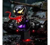 YEABRICKS LED Lumière pour Lego-76356 Marvel Buste de Venom Modèle de Blocs de Construction (Ensemble Lego Non Inclus)