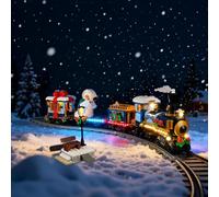 YEABRICKS Lumière LED pour Lego-10361 Icônes Holiday Express Train Building Blocks Model (kit de construction non inclus)