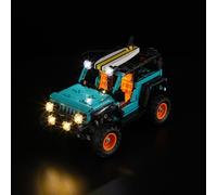 YEABRICKS Lumière LED pour Lego-42227 Technic Jeep Wrangler Rubicon SUV Modèle blocs de construction (kit de construction non inclus)