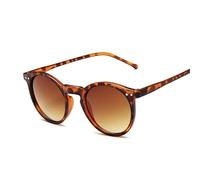 YEAG Lunettes de soleil rondes vintage léopard femme œil de chat miroir lunettes de soleil femme Designer classique dégradé, léopard