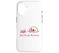 Yeah I'm Fine, No Worries, Nowning Skull, Everything's Fine Coque pour iPhone 16