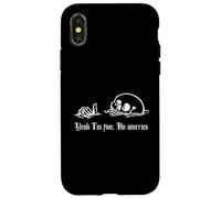 Yeah I'm Fine, No Worries, Nowning Skull, Everything's Fine Coque pour iPhone X/XS