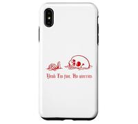 Yeah I'm Fine, No Worries, Nowning Skull, Everything's Fine Coque pour iPhone XS Max