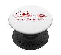 Yeah I'm Fine, No Worries, Nowning Skull, Everything's Fine PopSockets PopGrip Adhésif