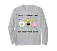 Yeah It's Spring Time You Little Son of A Bee (Graphique Amusant) Manche Longue