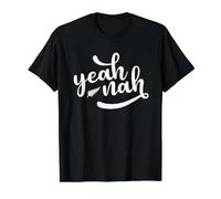 Yeah Nah Nouvelle-Zélande Kiwi Slang NZ Expat Aotearoa Fern Pride T-Shirt Graphique avec Valeur, Homme, Noir, S