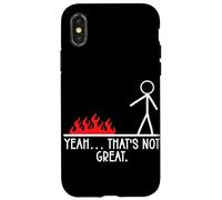 Yeah Thats Not Great Figurine Humoristique Sarcastique Humoristique Coque pour iPhone X/XS