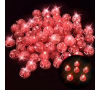 YeahBoom 120 PCS LED Balloon Lumière,Boule Mini Rond LED Balloon Lumière pour la lumière de la lanterne, décoration pour Noël, Halloween,longue durée de veille